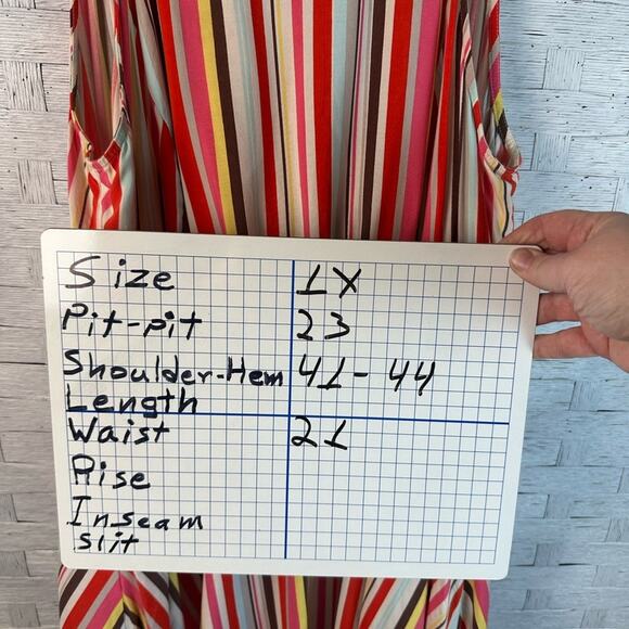 Torrid Striped midi Dress sleepless, colorful sun dress summer casual plus size - Picture 15 of 15